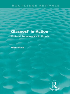 cover image of Glasnost in Action (Routledge Revivals)